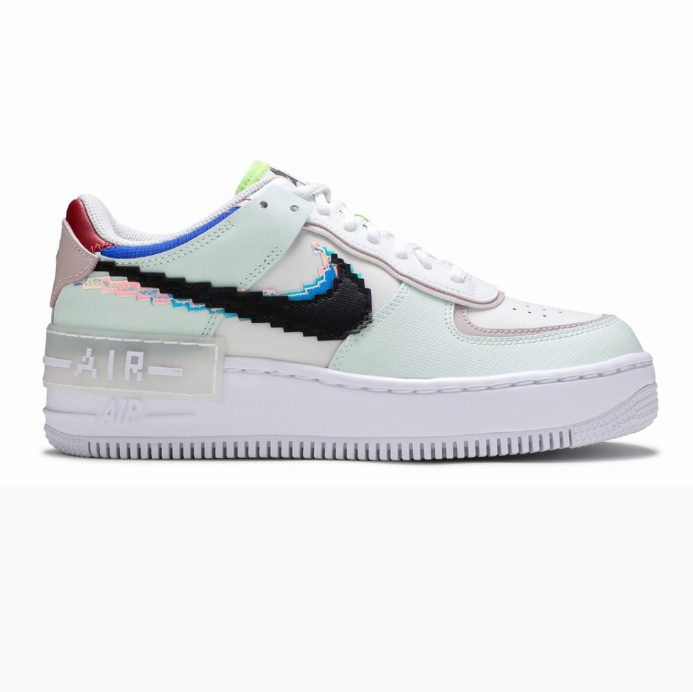 Nike air force 1 shadow SE pixel swoosh barely green like New